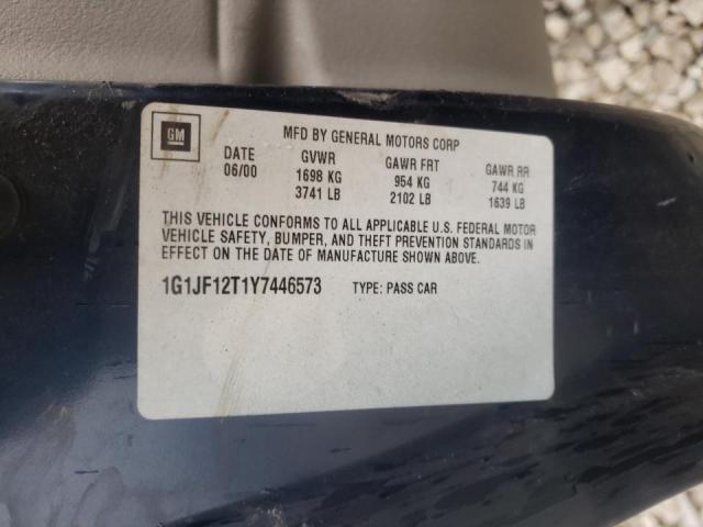 2019 CHEVROLET CAVALIER Z 1G1JF12T1Y7446573