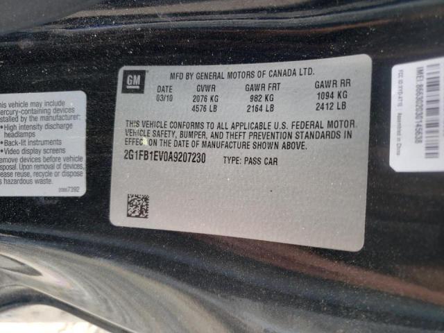 2G1FB1EV0A9207230 Chevrolet Camaro Lt 2010. Фото: 9