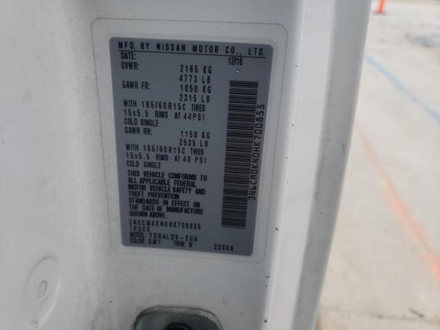 2017 NISSAN NV200 2.5S 3N6CM0KN0HK700855