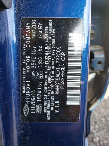 2015 HYUNDAI ACCENT GS KMHCT5AEXFU222389