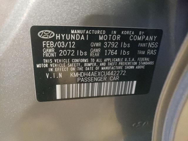 KMHDH4AEXCU442272 Hyundai Elantra Gl 2012. Фото: 9