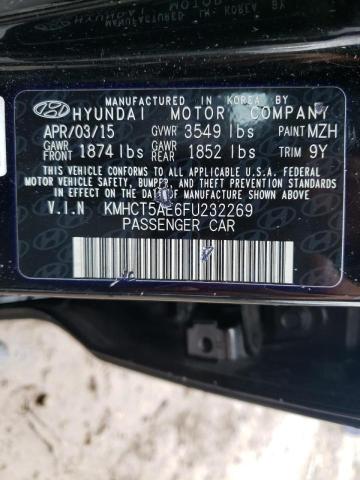 2015 HYUNDAI ACCENT GS KMHCT5AE6FU232269