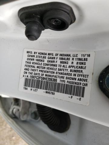 2017 HONDA CIVIC LX 19XFC2F59HE206386