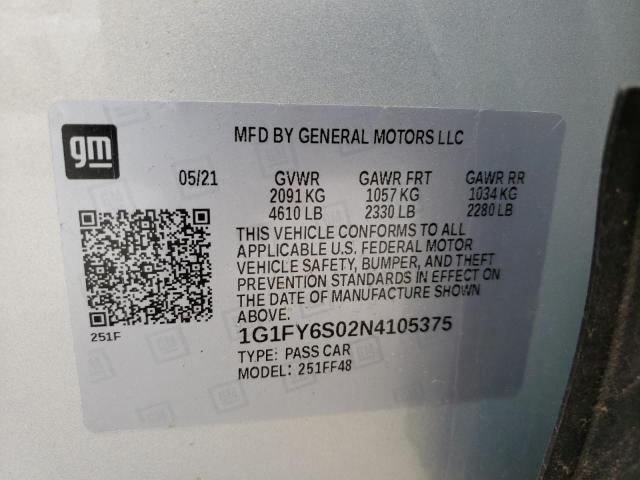 2022 CHEVROLET BOLT EUV L 1G1FY6S02N4105375