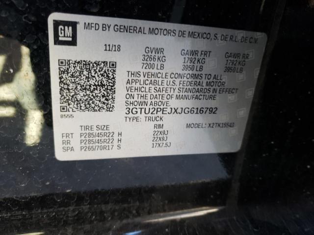 2018 GMC SIERRA K15 3GTU2PEJXJG616792