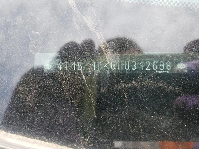 4T1BF1FK6HU312698 Toyota Camry Le 2017. Фото: 9