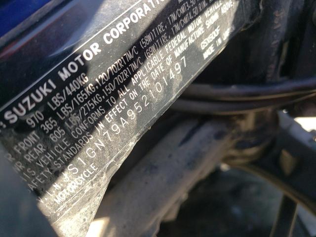 2005 SUZUKI GSX600 F JS1GN79A952101497