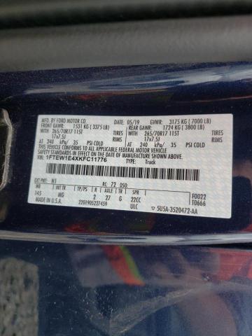 2019 FORD F150 SUPER 1FTEW1E4XKFC11776