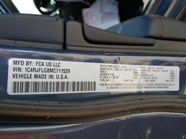 2021 JEEP GRAND CHER 1C4RJFLG8MC711529
