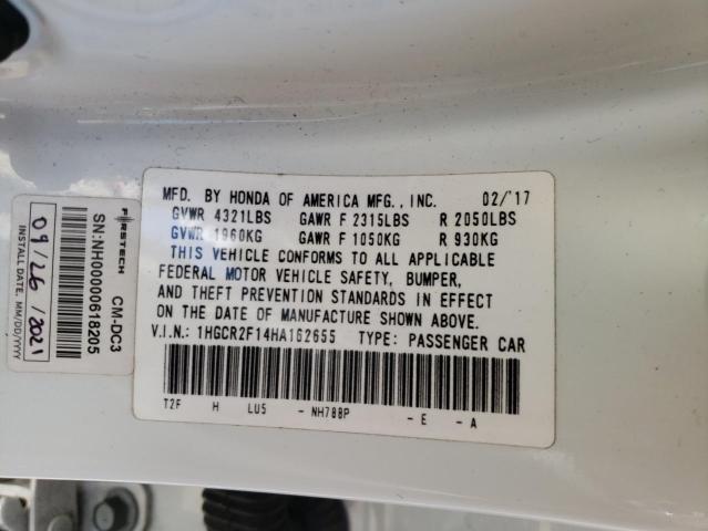 2017 HONDA ACCORD SPO 1HGCR2F14HA162655
