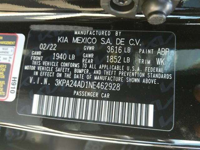 2022 KIA RIO LX 3KPA24AD1NE462928