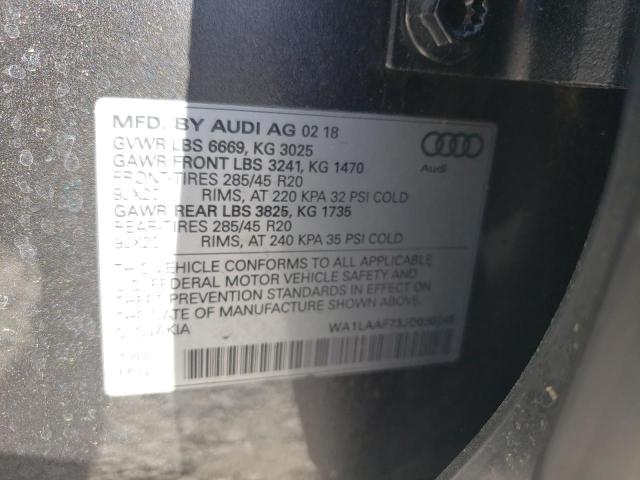 VIN WA1LAAF73JD030246 2018 Audi Q7, Premium Plus no.10