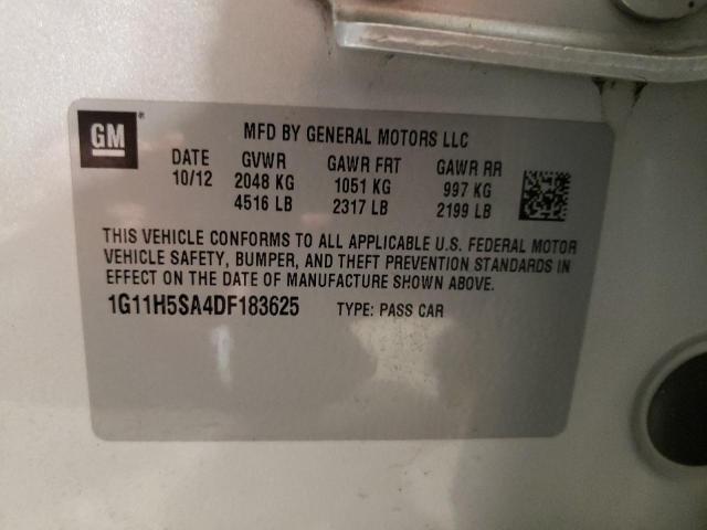 1G11H5SA4DF183625 Chevrolet Malibu Ltz 2013. Фото: 9