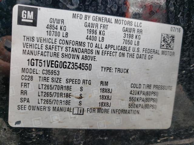 2016 GMC SIERRA3500 1GT51VEG0GZ354550