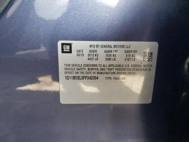 1G11B5SL9FF342094 Chevrolet Malibu Ls 2015. Фото: 9