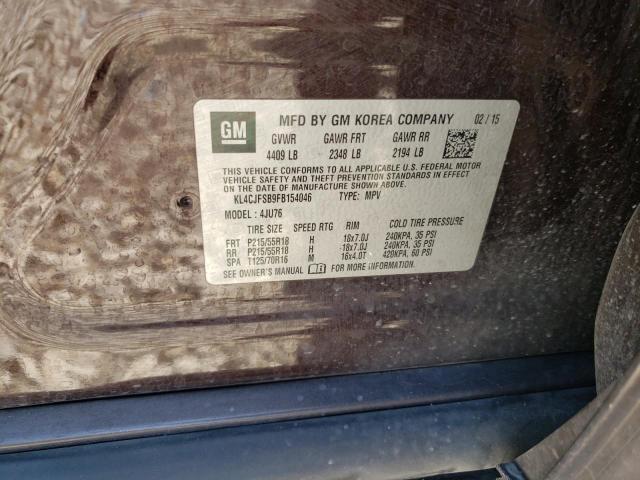2015 BUICK ENCORE CON KL4CJFSB9FB154046