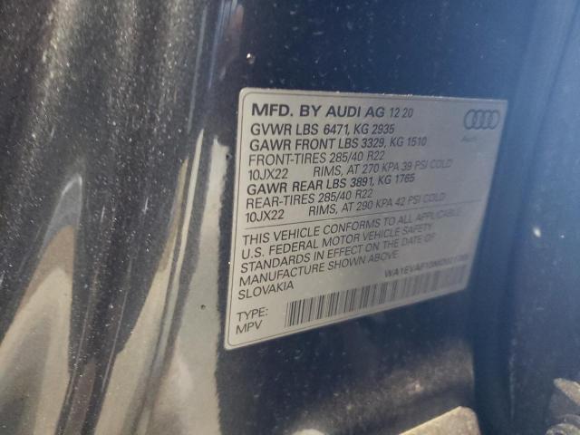 2021 AUDI Q8 PREMIUM WA1EVAF13MD021365