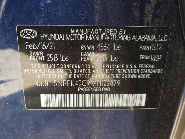 2021 HYUNDAI SONATA N L 5NPEK4JC9MH122879