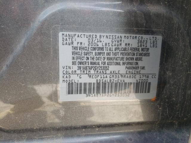 3N1AB7AP2GY253052 Nissan Sentra S 2016. Фото: 9