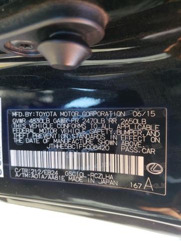 2015 LEXUS RC 350 JTHHE5BC1F5008420