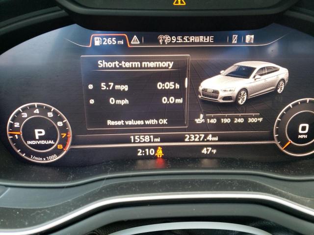 2019 AUDI A5 QUATTRO WAUFNCF58KA070291