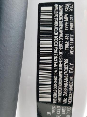 2018 ALFA ROMEO STELVIO ZASFAKAN8J7C02789