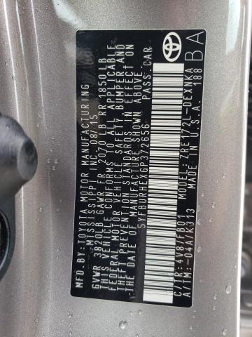 2016 TOYOTA COROLLA L 5YFBURHEXGP372656