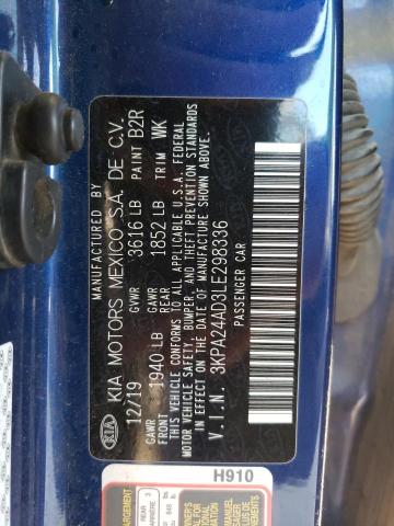 2020 KIA RIO LX 3KPA24AD3LE298336