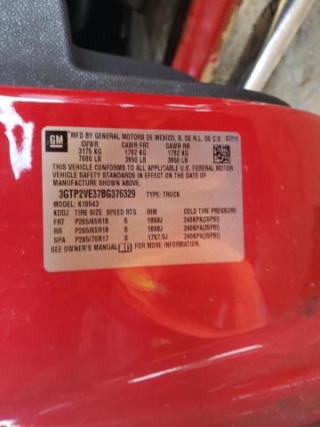 3GTP2VE37BG376329 Gmc Sierra K15 2011. Фото: 9