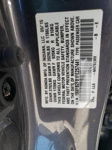 2015 HONDA CIVIC EX 19XFB2F81FE257441