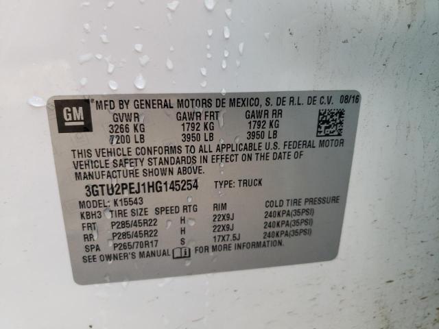2017 GMC SIERRA K15 3GTU2PEJ1HG145254