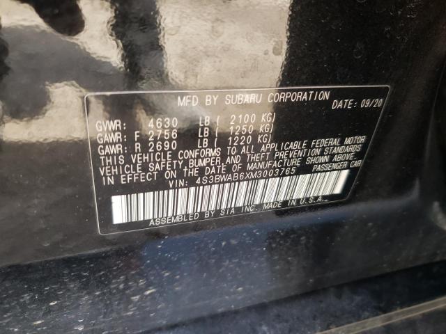 2021 SUBARU LEGACY 4S3BWAB6XM3003765