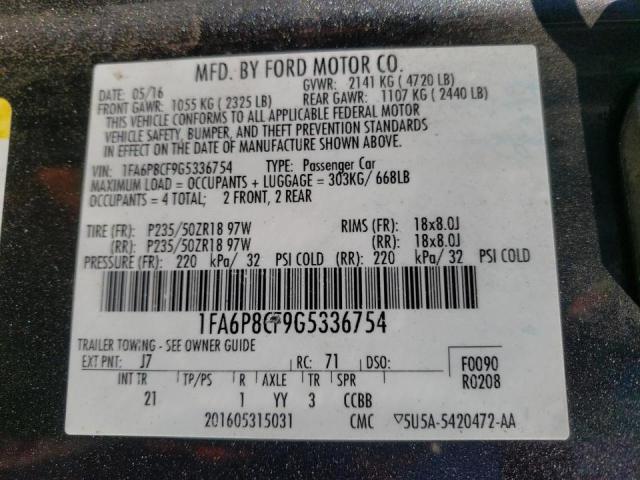 2016 FORD MUSTANG GT 1FA6P8CF9G5336754