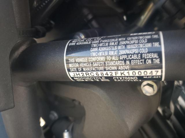 2015 HONDA CTX700 ND JH2RC6842FK100047