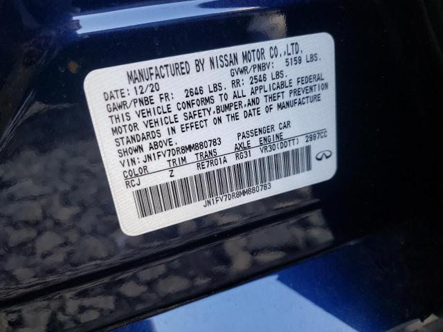 2021 INFINITI Q50 RED SP JN1FV7DR8MM880783