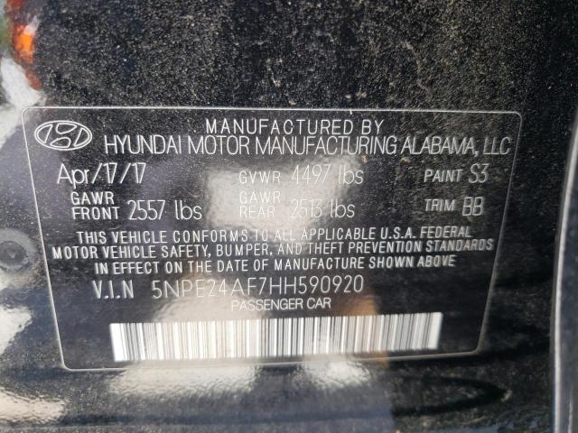 2017 HYUNDAI SONATA SE 5NPE24AF7HH590920