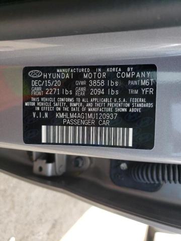 KMHLM4AG1MU120937 Hyundai Elantra Se 2021. Фото: 9