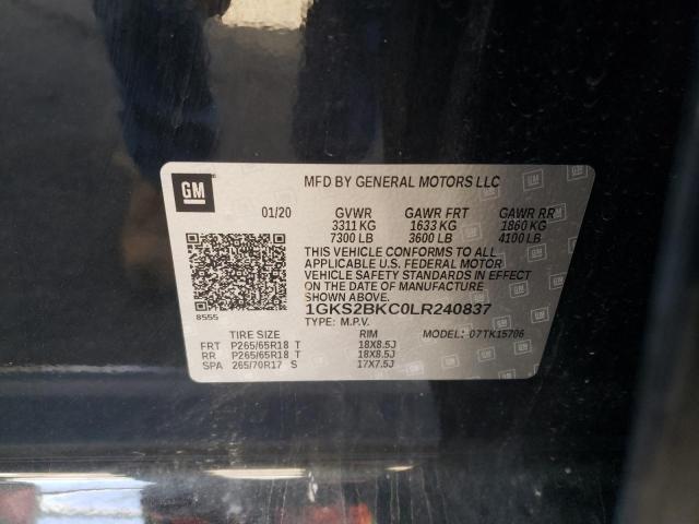 1GKS2BKC0LR240837 Gmc Yukon Slt 2020. Фото: 9