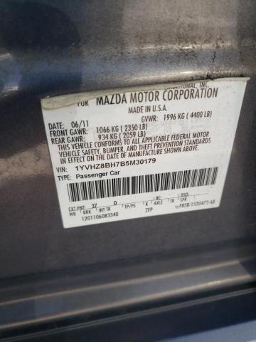 1YVHZ8BH7B5M30179 Mazda 6 I 2011. Фото: 9