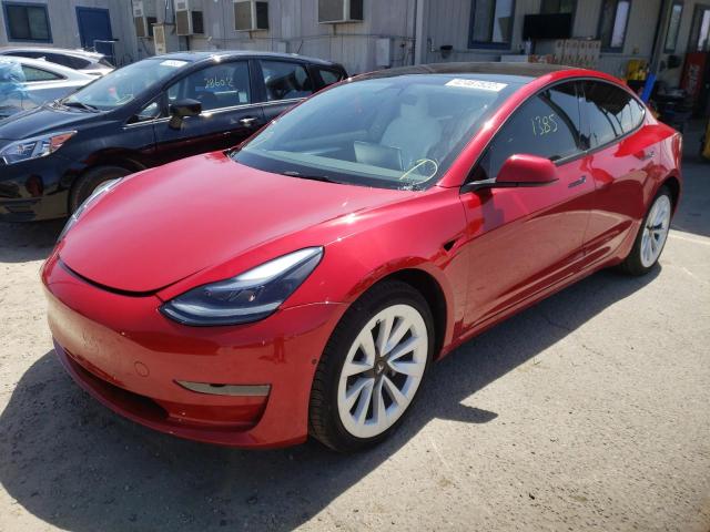 5YJ3E1EA8NF128761 Tesla Model 3 2022. Фото: 1