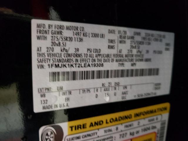 1FMJK1KT2LEA19308 Ford Expedition 2020. Фото: 9
