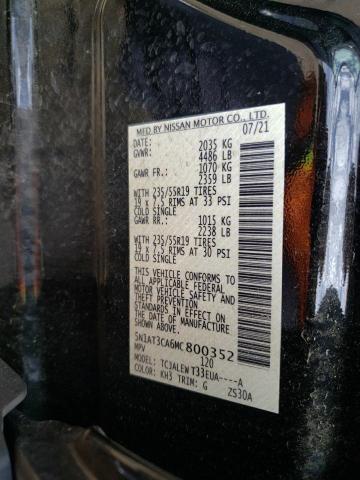 2021 NISSAN ROGUE SL 5N1AT3CA6MC800352