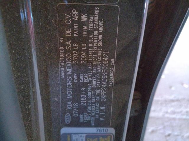 2019 KIA FORTE FE 3KPF24AD9KE006421