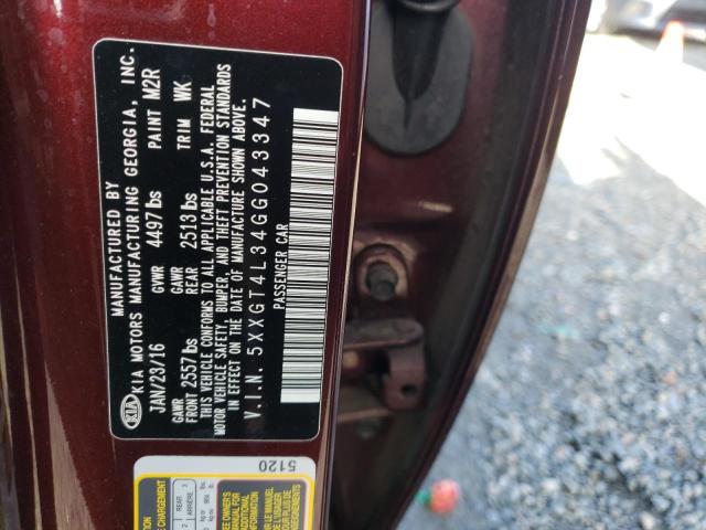 2016 KIA OPTIMA LX 5XXGT4L34GG043347