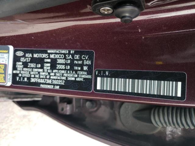 2017 KIA FORTE LX 3KPFK4A73HE160352