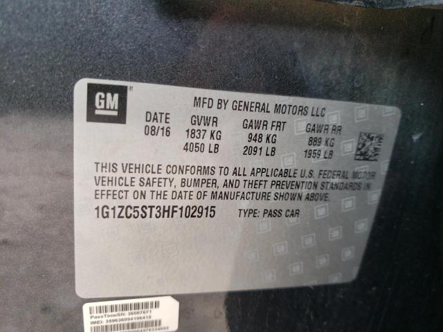 2017 CHEVROLET MALIBU LS 1G1ZC5ST3HF102915