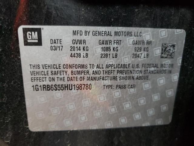 VIN 1G1RB6S55HU198780 2017 Chevrolet Volt, Premier no.10