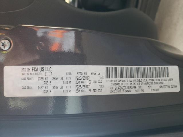 2C4RDGEG6JR150289 Dodge Grand Cara 2018. Фото: 9