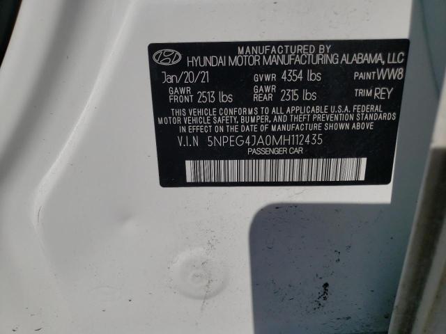 5NPEG4JA0MH112435 Hyundai Sonata Se 2021. Фото: 9