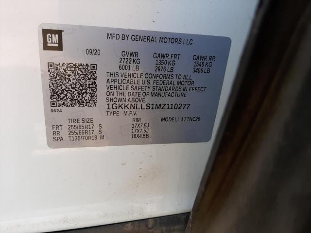 2021 GMC ACADIA AT4 1GKKNLLS1MZ110277